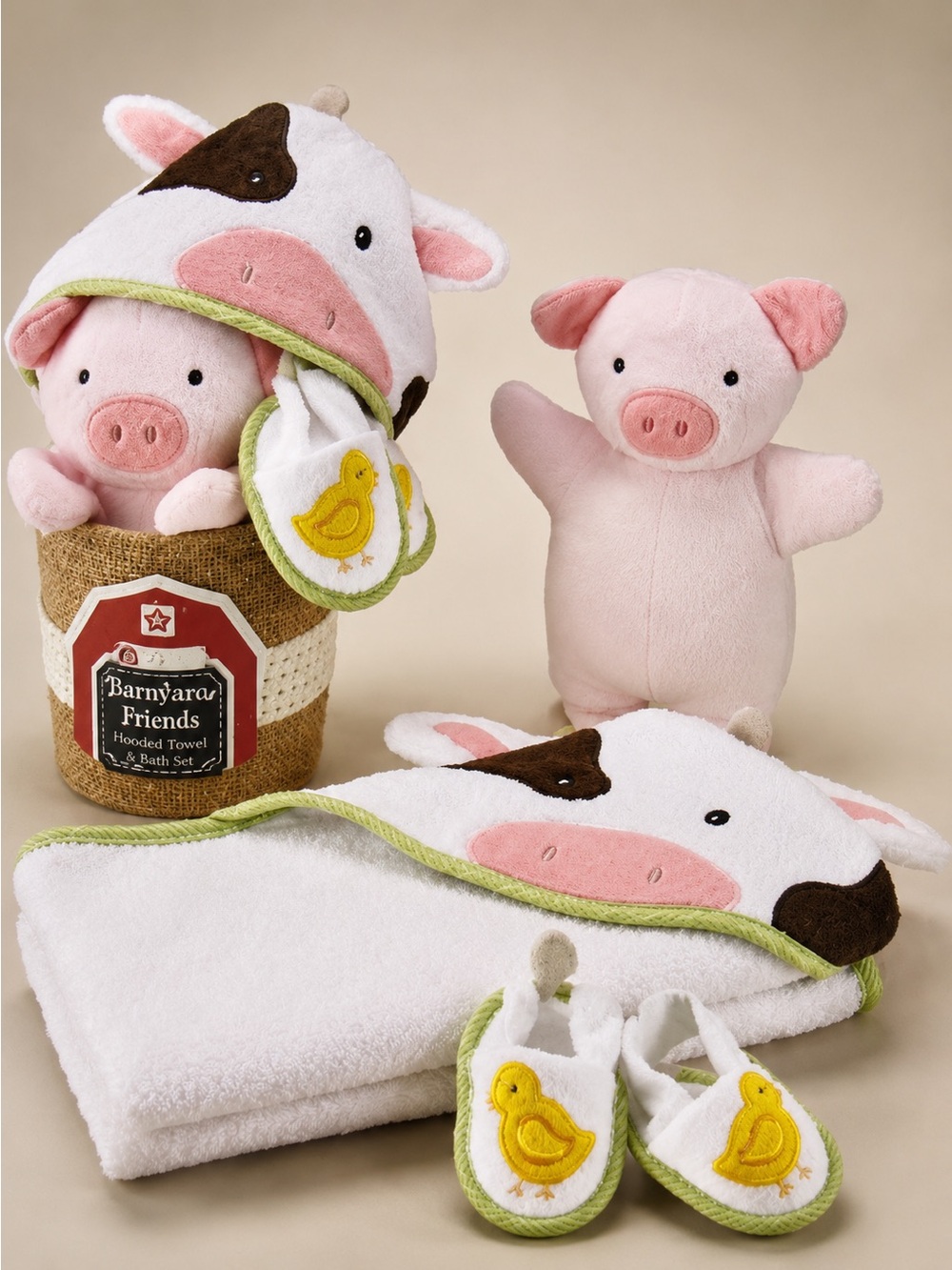 Farmhouse Friends 3-Piece Bathtime Bucket